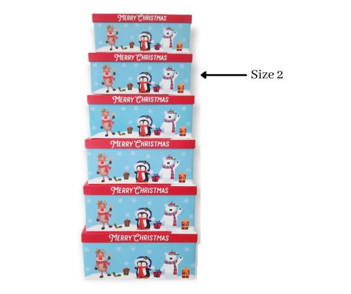 Picture of SANTA & REINDEER GIFT BOX